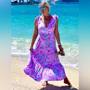 Lilly Pulitzer NWT Maxine Dress Midi Dress 🦄 Don't Be Jelly Size 10,12
